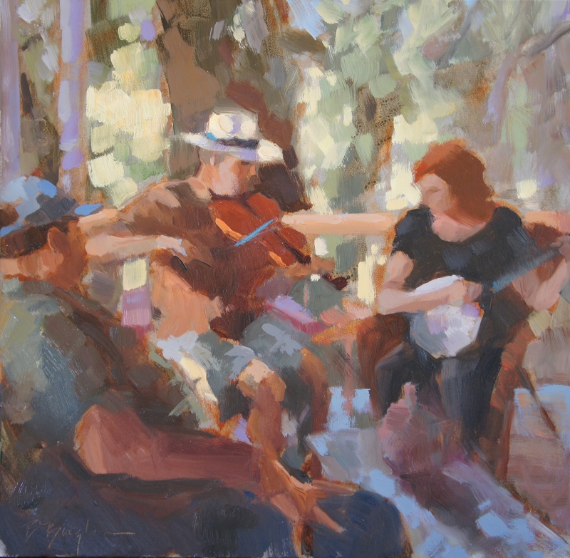 Porch Swing - oil painting by Bruce Bingham