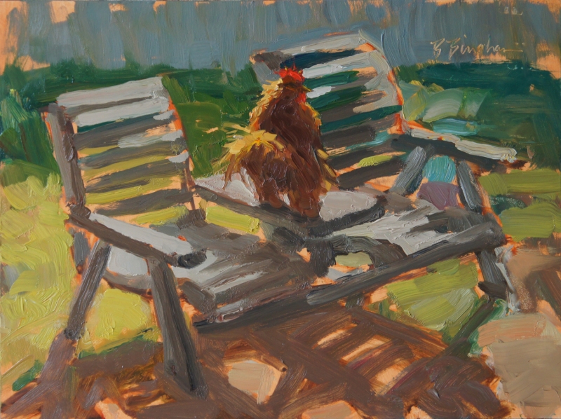 Cock Tails - oil painting by Bruce Bingham