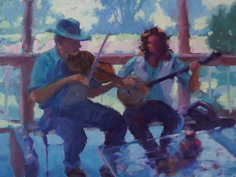 Bluegrass - oil painting by Bruce Bingham