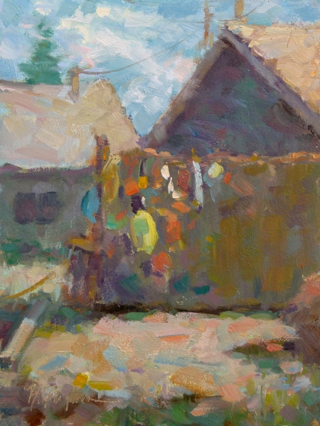 Lobster Shack - oil painting by Bruce Bingham