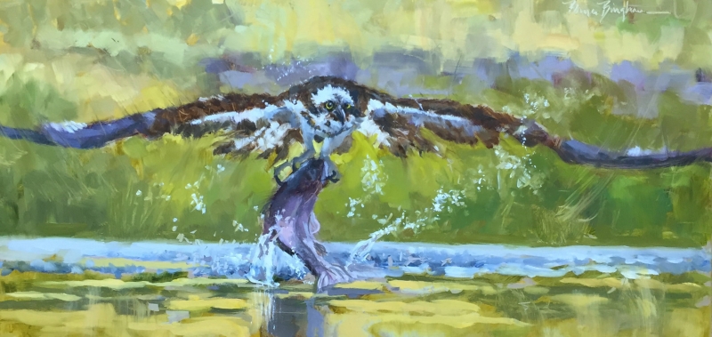 Picking Up Lunch - oil painting by Bruce Bingham