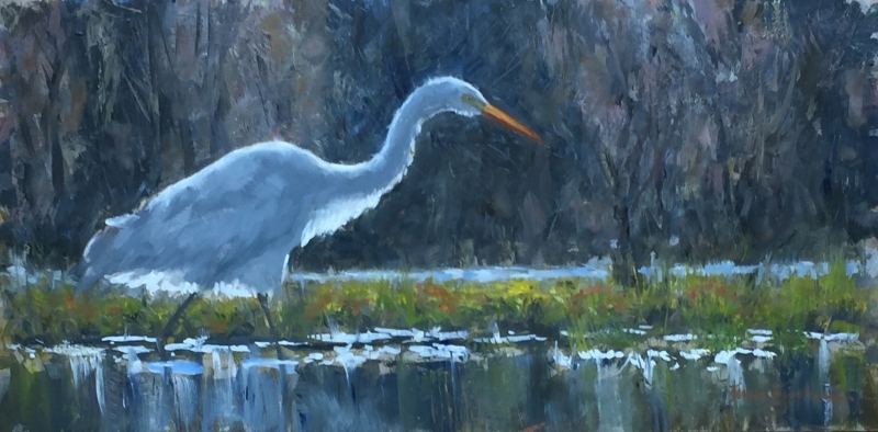 Trolling - oil painting by Bruce Bingham