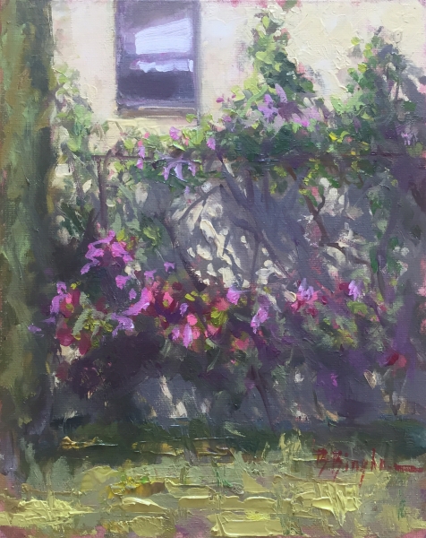 Rose Shadows - oil painting by Bruce Bingham