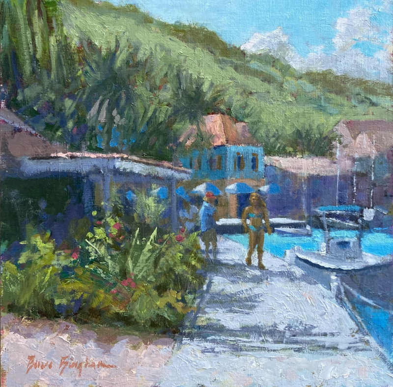 Girl Watcher - oil painting by Bruce Bingham